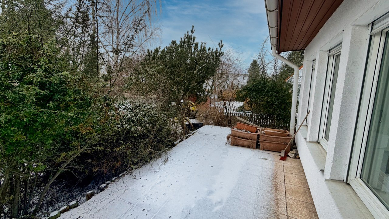 Terrasse am Wohnbereich